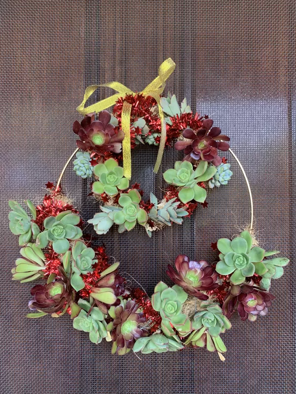 Succulent wreath (sample only) 